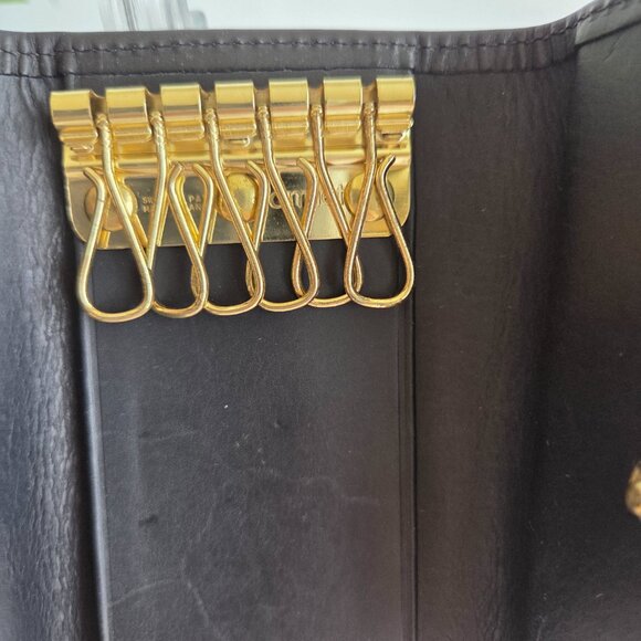 EUC and HTF Vintage Coach Trifold Key Case (#4807) in Black - Picture 6 of 8